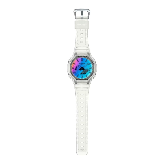 Casio G-SHOCK Herrenuhr Analog-Digital Transparent 20BAR GA-2100SRS-7AER