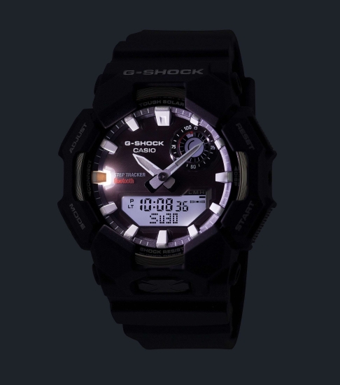 Preview: Casio G-SHOCK Herrenuhr Solar Schrittzähler 45mm Schwarz GA-B010-1AER