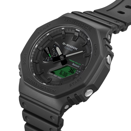 Preview: Casio G-SHOCK Herrenuhr Solar Bluetooth® Schwarz Grün GA-B2100BEG-1AER