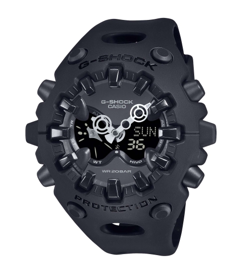 Casio G-SHOCK Herrenuhr Analog-Digital Schwarz Groß 20BAR GA-V01-1AER