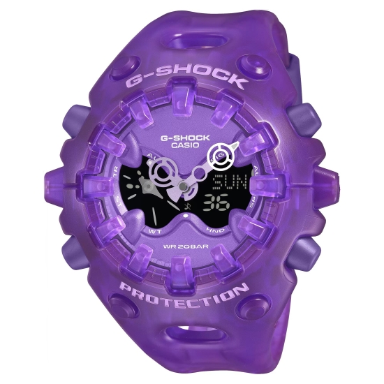 Casio G-SHOCK Herrenuhr Lila Transparent Groß 56mm GA-V01SKE-6AER
