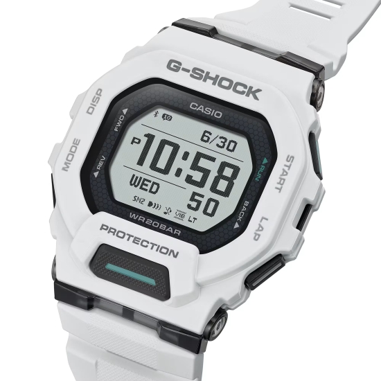 Preview: Casio G-SHOCK Herrenuhr Digital StepTracker Weiß GBD-200-7ER