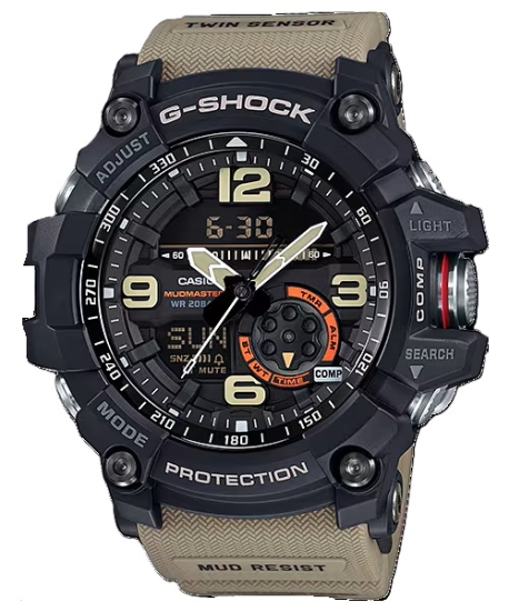 Casio G-SHOCK Pro Herrenuhr Mudmaster Kompass Beige GG-1000-1A5ER