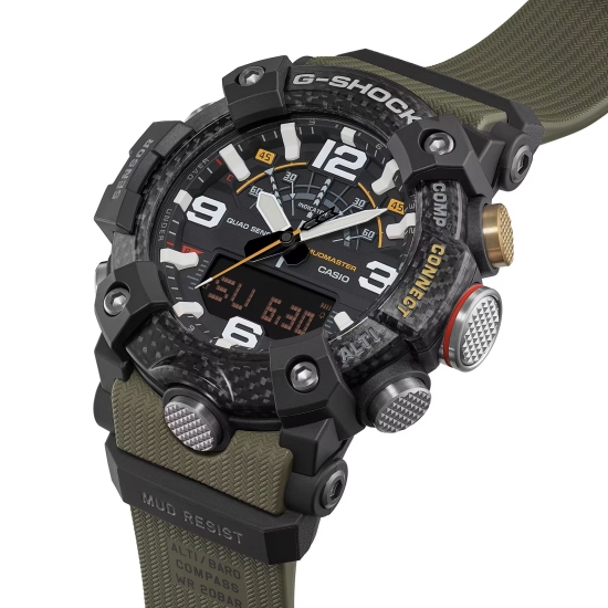Preview: Casio G-SHOCK Pro Uhr Mudmaster Quad Sensor Grün GG-B100X-1A3ER