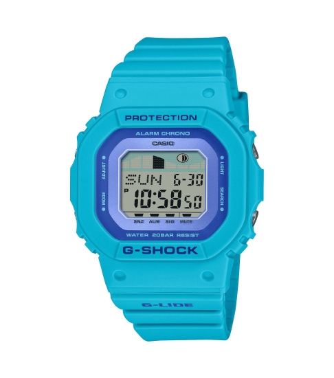 Casio G-SHOCK Unisex Uhr Digital Mondphase 20BAR Blau GLX-S5610-2ER