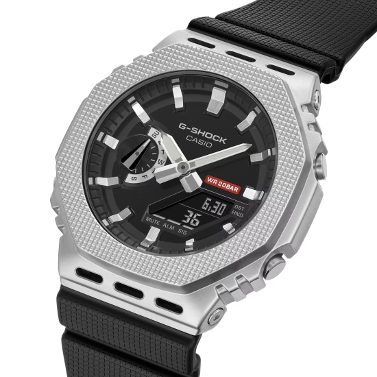 Preview: Casio G-SHOCK Herrenuhr Analog-Digital 20BAR Schwarz GM-2100M-1AER