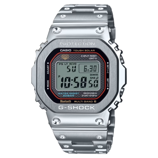 Casio G-SHOCK Pro Herrenuhr Funk Solar Digital Edelstahl GMW-B5000D-1CER