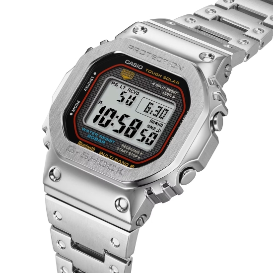Casio G-SHOCK Pro Herrenuhr Funk Solar Digital Edelstahl GMW-B5000D-1CER