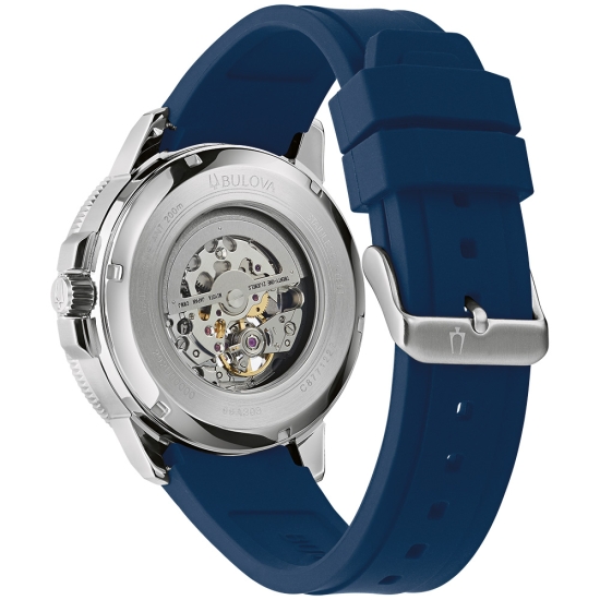 Bulova Herrenuhr Marine Star Automatik 45mm Blau 20BAR 96A303