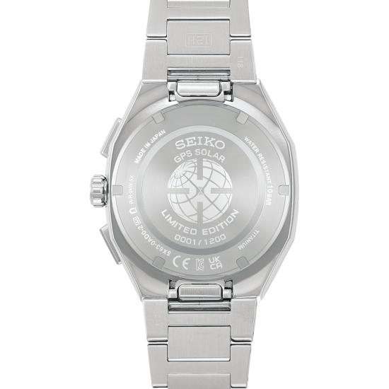 Preview: Seiko Astron Herrenuhr „Crystal Green“ GPS Solar Saphirglas Limited Edition HAB005J1