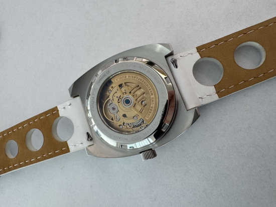 Preview: UMF Ruhla Herrenuhr Automatik Scheibenuhr Limitiert "Final Edition" 1436-5