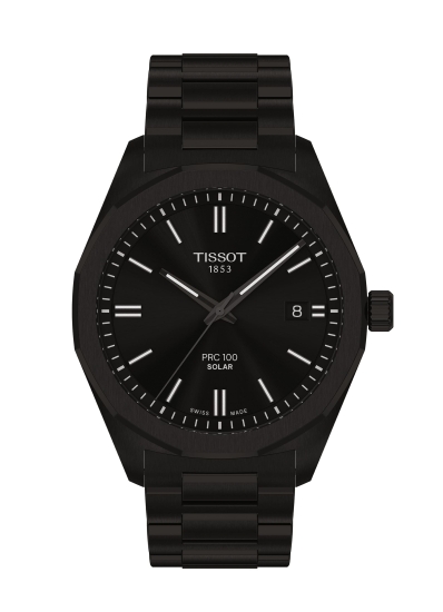 Tissot Herrenuhr PRC 100 Solar Saphirglas 39mm Schwarz T151.422.33.051.00