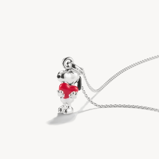 THOMAS SABO x Peanuts™ Snoopy & Herz Halskette 925er Silber KE2354-664-10-L45V