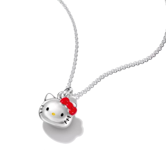 Preview: THOMAS SABO x Hello Kitty Halskette Rote Schleife 40-45cm KE2387-M06-7-L45V