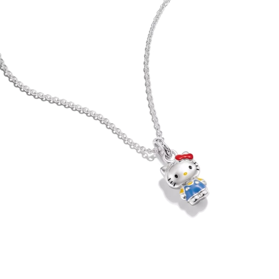 Preview: THOMAS SABO x Hello Kitty Halskette Blau 40-45cm KE2389-M06-7-L45V