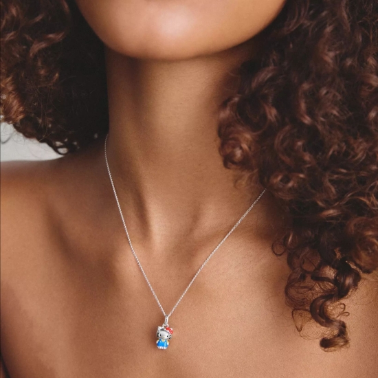 Preview: THOMAS SABO x Hello Kitty Halskette Blau 40-45cm KE2389-M06-7-L45V