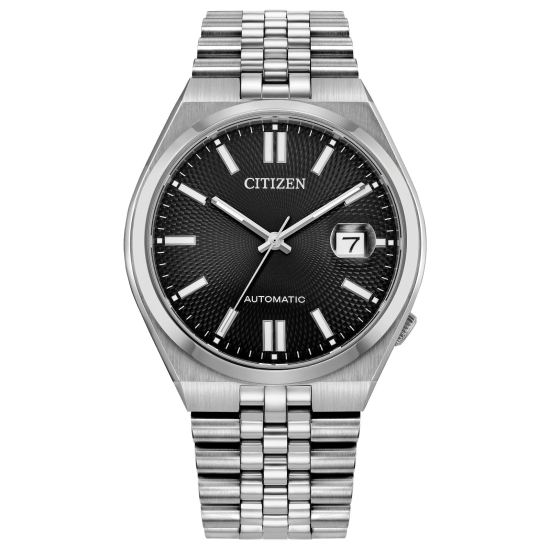 Citizen Herrenuhr Automatik TSUYOSA 60 Saphirglas Schwarz 40mm NK0020-55E
