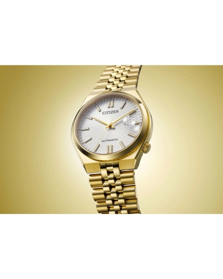 Preview: Citizen Herrenuhr Automatik TSUYOSA 60 Saphirglas Goldfarben 40mm NK0022-50A