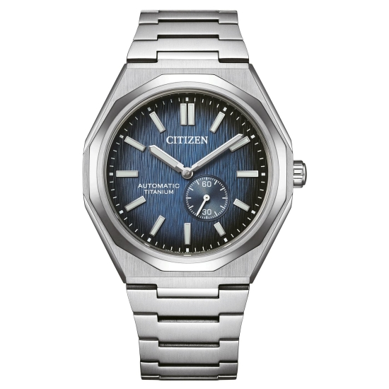 Citizen Herrenuhr Titan Automatik Saphirglas Blau 10BAR NK5020-58M