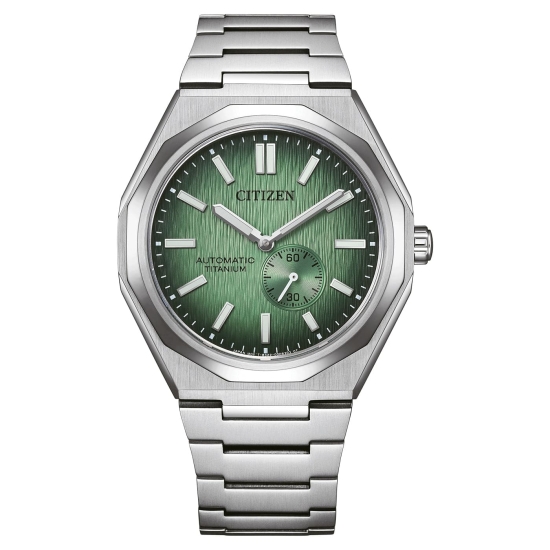 Citizen Herrenuhr Titan Automatik Saphirglas Grün 10BAR NK5020-58X