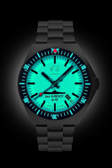 Preview: UMF Ruhla Herrenuhr Automatik U-Boot Saphirglas Weiss Limited 1930M-1