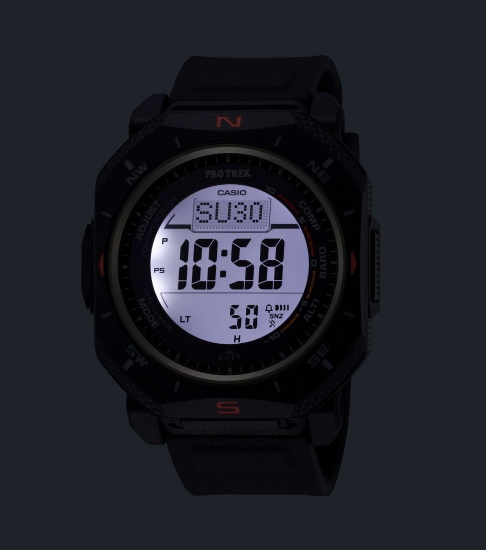 Preview: Casio Pro Trek Herrenuhr Digital Solar Barometer Höhenmesser PRG-69-1ER