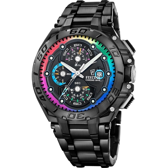 Festina Herrenuhr Chrono Bike 2026 Limited Edition Schwarz 46mm F20761/1
