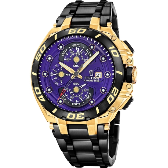 Festina Herrenuhr Chrono Bike 2026 Limited Edition Lila 46mm F20781/GA