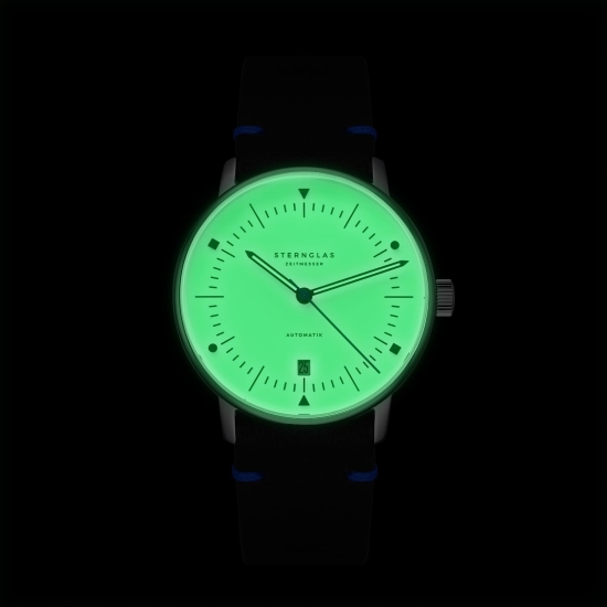 Sternglas Naos Automatik Edition Bauhaus X Saphirglas Blau S02-NAI45-VI30