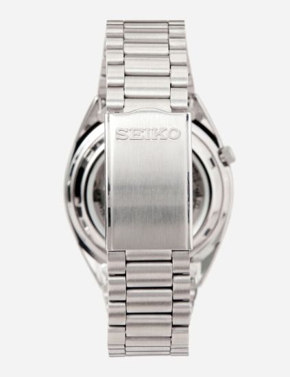 Seiko 5 Herrenuhr Automatik Edelstahl Datum Blau 37mm SNXS77K1
