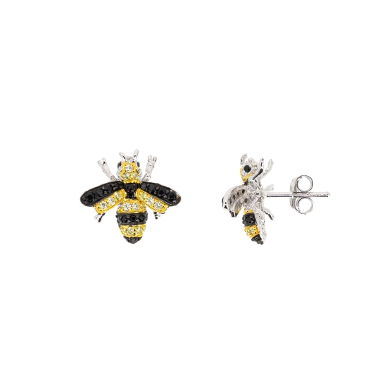 Seinerzeit Ohrstecker Biene Sunny Silber SZA-2990-152
