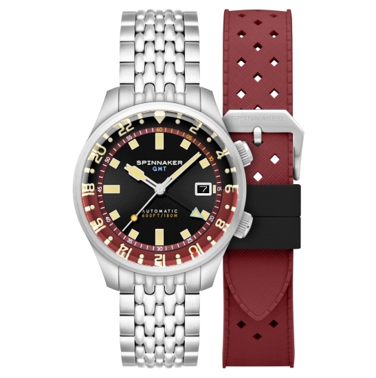 Spinnaker Herrenuhr Automatik Bradner GMT Saphirglas Rot SP-5121-11