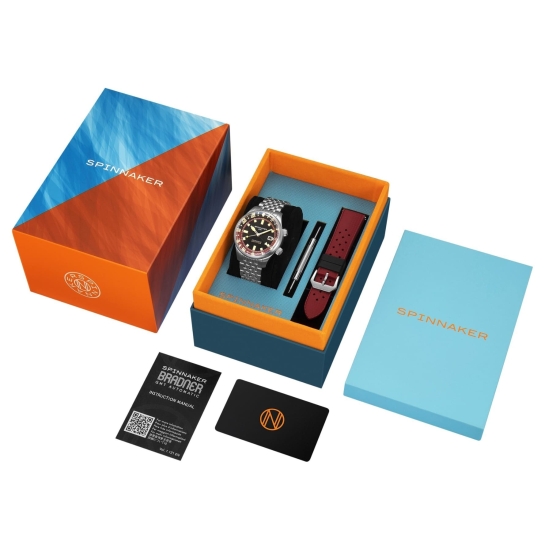 Preview: Spinnaker Herrenuhr Automatik Bradner GMT Saphirglas Rot SP-5121-11