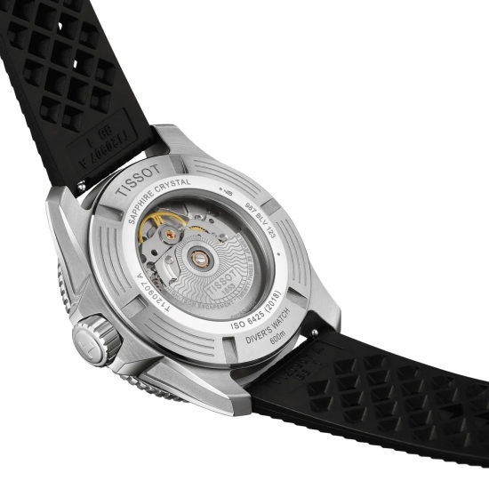 Preview: Tissot Herrenuhr Seastar 2000 Automatik Orange Schwarz 44mm T120.907.17.281.00