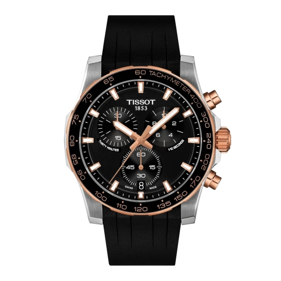 Tissot Herrenuhr Supersport Chrono Schwarz Saphirglas 42mm T125.417.27.051.00