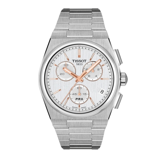 Tissot Herrenuhr PRX Chrono Quarz Saphirglas 41mm T137.417.11.031.00