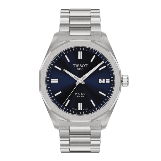 Tissot Herrenuhr PRC 100 Solar Saphirglas 39mm Blau T151.422.11.041.00