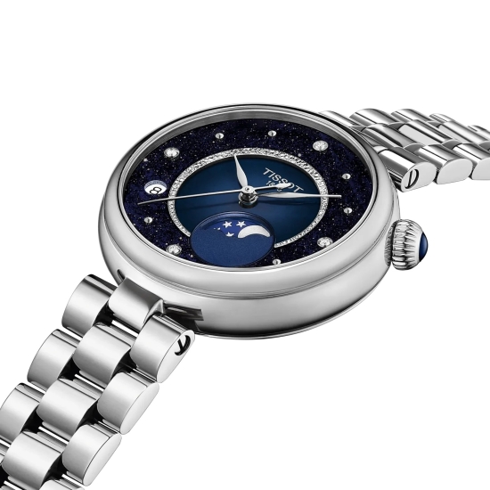 Preview: Tissot Damenuhr Desire Saphirglas Datum Mondphase 30mm T152.223.11.496.00