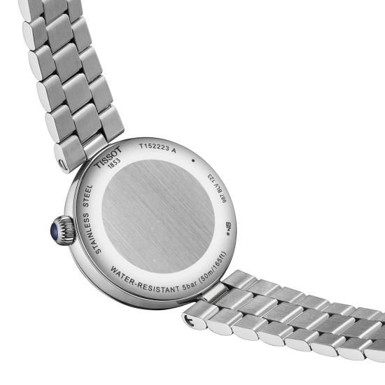 Preview: Tissot Damenuhr Desire Saphirglas Datum Mondphase 30mm T152.223.11.496.00