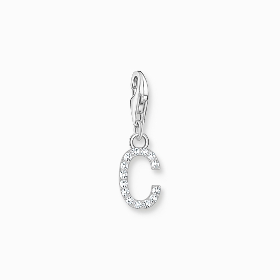 THOMAS SABO Charm Buchstabe C Silber 925 Zirkonia 1943-051-14