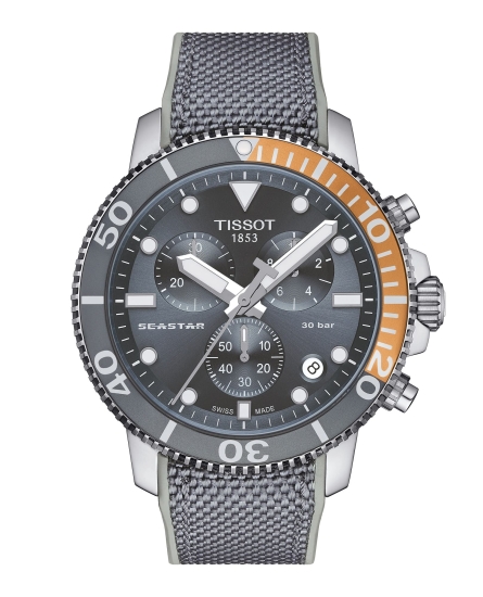 Tissot Herrenuhr Seastar 1000 Chronograph Grau T120.417.17.081.01