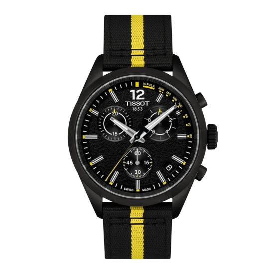 Tissot PR 100 Tour de France 2026 Herrenuhr Chrono Schwarz 40mm T150.417.37.057.00