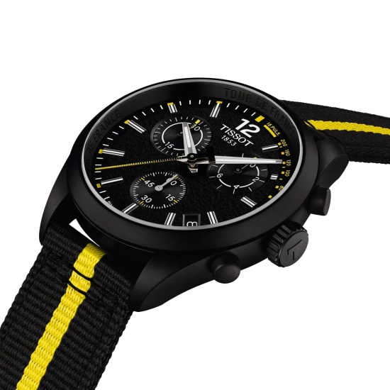 Preview: Tissot PR 100 Tour de France 2026 Herrenuhr Chrono Schwarz 40mm T150.417.37.057.00