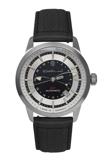 UMF Ruhla Herrenuhr Colani Automatik GMT Saphirglas Schwarz Limited 1364-2