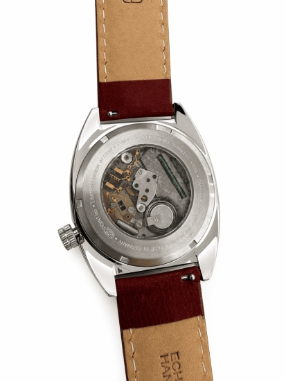 Preview: UMF Ruhla Herrenuhr Quarz Edelstahl Saphirglas Rot Limited Edition 1466-5