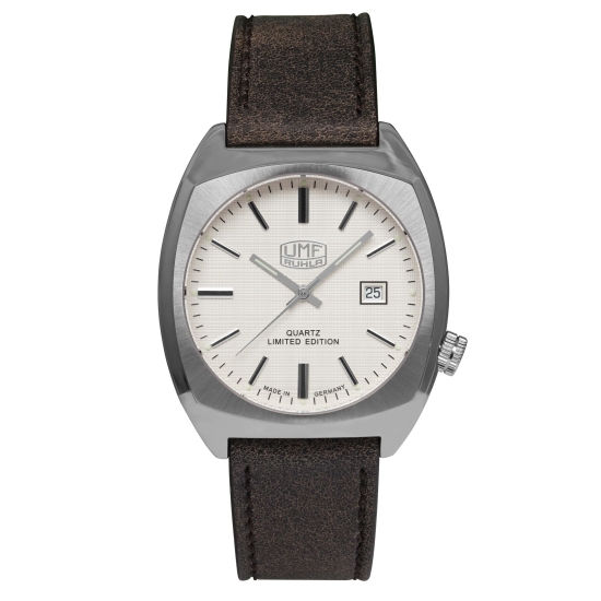 UMF Ruhla Herrenuhr Edelstahl Quartz Datum Limited Edition 1468-1