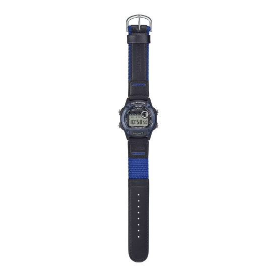 Casio Uhr Kinder Jugend Digital Alarm Licht Stopp 5 BAR Blau W-220HF-2AVEF