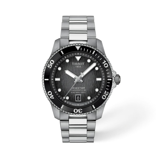 Tissot Herrenuhr Seastar 1000 Automatik Schwarz 40mm T120.807.11.051.00