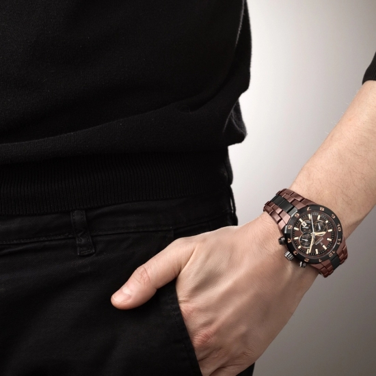 Preview: Festina Chrono Bike Herrenuhr Special Edition Datum Braun 45mm F20708/1