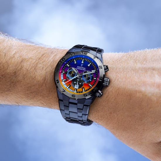 Festina Chrono Bike Herrenuhr Special Edition Datum Blau 45mm F20709/1